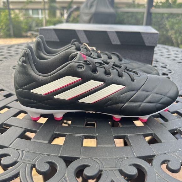 Adidas Copa Pure.3 FG Black Metallic Pink Men\'s Soccer Cleats HQ8942
